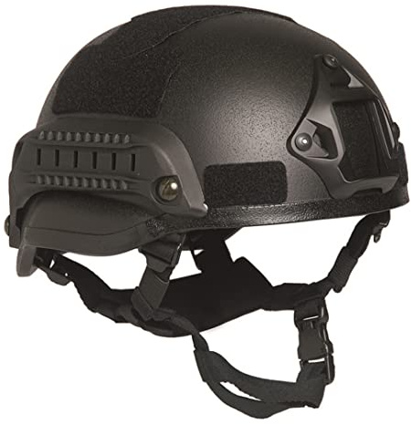 Mil-Tec US Combat Helmet Mich 2002 W Black Rail