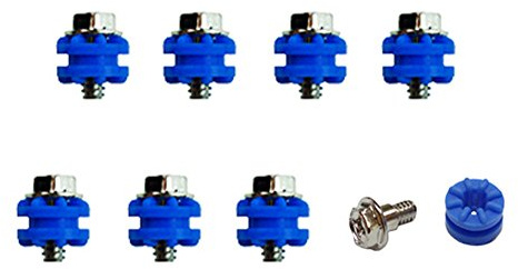 Akust 6-32 disque dur HDD anti vibrations kit de vis 8 pcs Bleu