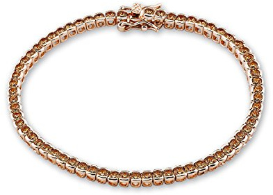 s.Oliver Damen-Armband 925 Silber teilvergoldet Zirkonia transparent 18 cm