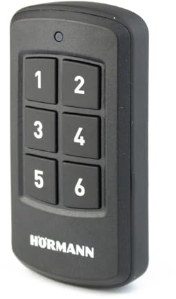 Hörmann Industrie Handsender HSI 6 (868 MHz, für bis zu 6 Empfänger, inkl. Gürtelclip + Handsenderschlaufe, Fernbedienung für Tore, Funk Fernbedienung) 4511801