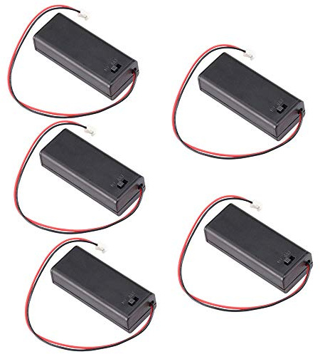 Aihasd 5 pezzi 3 V AAA Portabatteria Custodia della batteria Coperchio della batteria con interruttore ON/OFF e Filo PH2.0JST Connettore Maschio per BBC Micro:bit