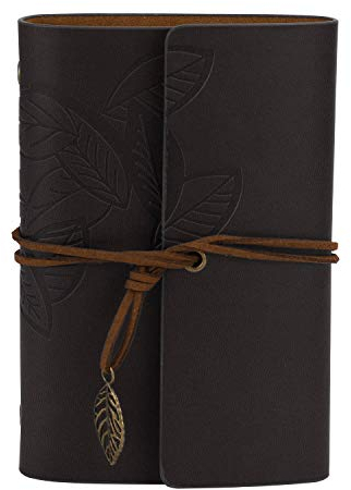 Afinder Retro DIN A7 Tagebuch Kraftpapier Blanko Notizbuch schöne klein Reisebuch Skizzenbuch Personal Organizer Ringbuch Nachfüllbar Buch Geschenkbuch Travel Journal Diary Notebook