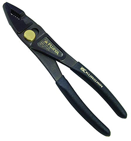 FUJIYA Tools 230-165-BG Leichte Gleitgelenk-Kombinationszange, Schwarz und Gold, 17,8 cm