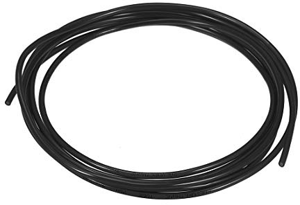 sourcing map Tuyau à air pneumatique, 4 mm de diamètre extérieur x 2,5 mm de diamètre intérieur, 3 m de long, tuyau de compresseur d'air en polyuréthane noir