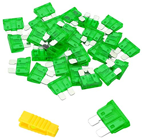 Bolatus 20Pcs Fusible Voiture 30A Moyenne Fusible Automobile + Extracteur - Fusible pour Auto/RV/Camion/Moto