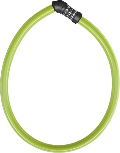 ABUS 4408C kabellås - kombinationslås - 65 cm lång stålkabel med plasthölje - säkerhetsnivå 2