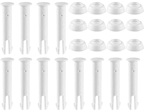 MORIO Stift Splint Pin für Intex Frame Pool, Kunststoff Poolverbindungsstifte Für Intex 10ft-12ft Metallrahmenpools mit zusätzlichen Gummidichtungen Metallrahmenpoolersatzteile (12 STK(6CM))
