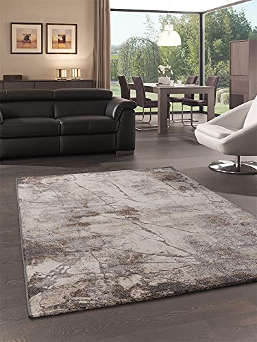 the carpet Marla Eleganter Moderner Wohnzimmerteppich, Schlafzimmer, Dichter Kurzflor, Hoch-Tief-Effekt, Naturoptik, Natur, Abstrakt, Natur, 160 x 230 cm