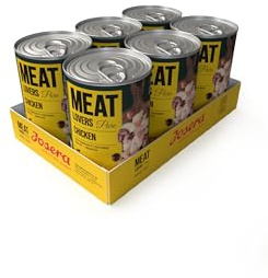 OSERA Meat Lovers Pure Chicken (6 x 400 g) | Adulte | Nourriture Humide Premium pour Chiens Adultes | Extra Riche en Viande de Poulet (68%) | Monoprotéine | sans céréales | Aliment Complet | 6 pièces