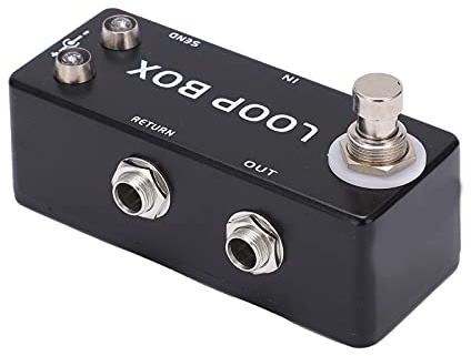 Effect Loop Pedal, Pedals Switcher Routing Selection Robust mit LED-Anzeige für Musikinstrument zum Einstellen
