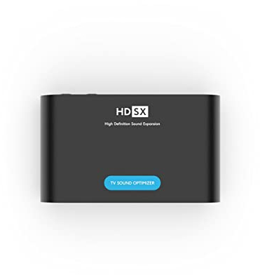 HDSX TV Sound Optimizer TOSLINK | Gleichmäßige Lautstärke, klare Sprache auf Allen Kanälen für Streaming und Gaming | Bester Klang Dank PCM 2.0 | 360 Grad Kopfhörersound | Digital Optical In/Out