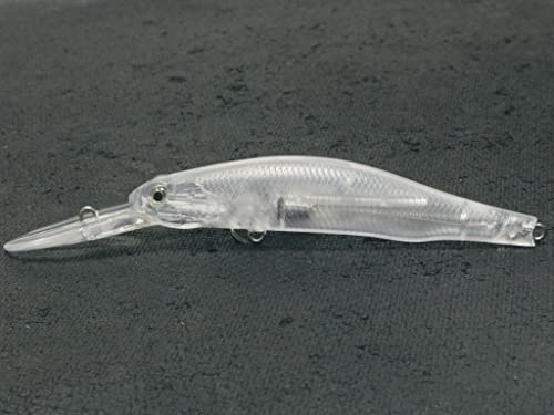 wLure 10 blank omålad spigg crankbait toppvatten läpplös Jerkbait fiskedrag (UPM760P10)