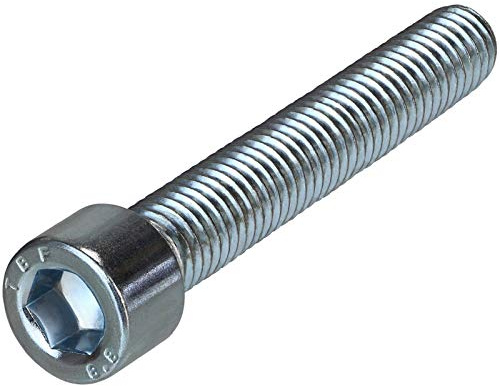 ALPIDEX 100 Zylinderkopfschrauben M10x60 mm DIN 912 verzinkt Innensechskant | Zylinderschraube, Regelgewinde, ISO-Gewinde, metrisch, Inbusschraube, Stahl 8.8, Klettergriffe, Möbel, Konstruktion, rostfrei