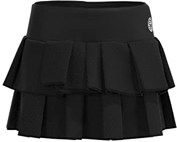 BIDI BADU Damen Crew Pleated Skort - Black, Größe:L