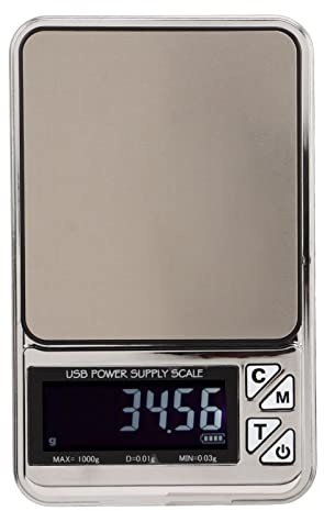 Topyond Küchenwaage Digital,0.01g Digitale mit großem LCD-Display Schmuck- Und Küchenwaage, Digitalwaage,Kochwaage, Präzisionswaage, Für Lebensmittel, Zum Kochen, Backen Und Schmuckherstellung