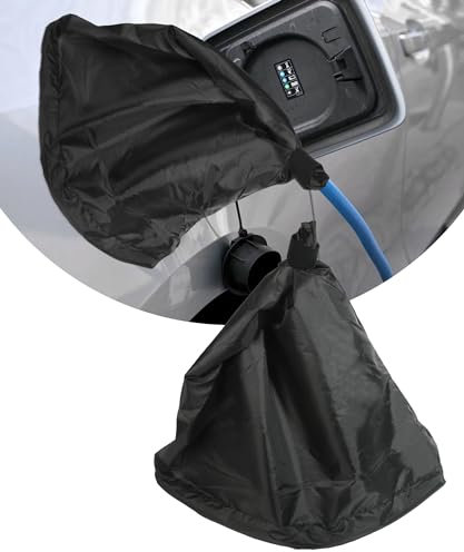 bylikeho EV Charger Cover,EV Charger Plug Port Cover,Electric Car Charger Cover,Car Accessories Car Charging Port Cover,Outdoor Waterproof Snow Rain UV All-Weather Protection,Fits Most Electric Cars