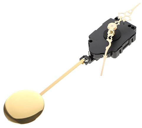 BESTonZON 3sätze Mute Pendeluhrwerk Mit Metallpendel Und Uhrzeigersatz Für Wanduhr Geräuschloser Quarz-uhrmechanismus Geeignet Für Basteluhren Und Rahmenlose Wanduhr