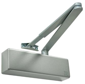 Rutland Fire Rated TS.3204 Door Closer Size EN 3-4 Door Closer, Ideal for mid Range Contracts and can be Fitted to Almost All Common Door Types (Satin Nickel)