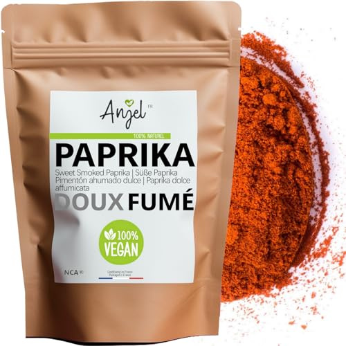 Paprika Doux Fumé en Poudre - Rehaussez vos Plats avec cet Assaisonnement Fumé et Délicieux - Paprika Moulu 100% Naturel et Authentique – NCA (250, Grammes)
