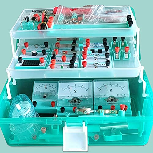 NOALED Physikunterricht, Physikalische Wissenschaft, Physikalisches Wissenschaftslabor, Grundlegendes Schaltkreis-Elektronik-Erkundungsset, Elektrizitäts- und Magnetismus-Experiment, für