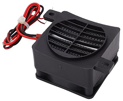 Akozon Chauffage Soufflant PTC, Mini Réchauffeur d'air en Céramique P T pour Petit Espace C PTC DC12V 50W Chauffage à Température Constante isolé
