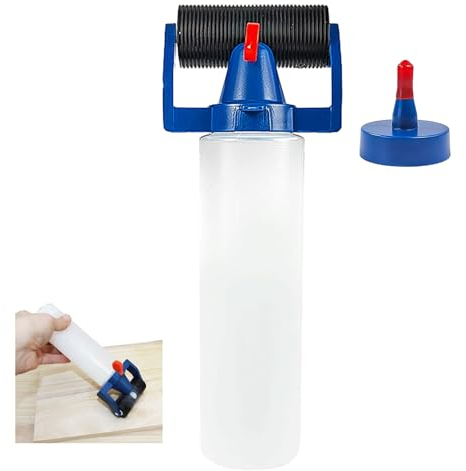 LNGJIN Leimflasche Leer,Holzleim Applikator,Leimverteiler,Kleber Pinsel Kit,Leimwalzen Applikatorflasche,Leimspender für Holzleim,Wood Glue Roller Applicator Bottle für die Holzbearbeitung