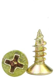 Small Wood Screws, Countersunk Self Tapping Screws, Phillips Screw for Wood for Furniture, Woodworking, DIY Models Fixing, M3 x 10mm (200 pcs)