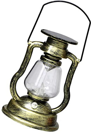 HOMSFOU Dekorative Vintage Solarlaterne Kerosinlampe Gartenleuchte Außenbereich Led Flammenlicht