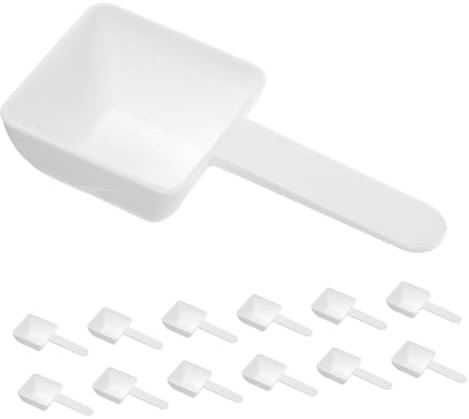 40 Pezzi Dosatore per Lavaggio in Plastica Bianco | Misurazione Accurata, Uso Pratico Quotidiano, Formato Compatto 15g Dimensioni 9, 8x4, 6x2, 3cm