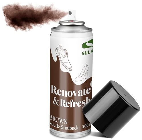Sulpo Spray imperméabilisant pour chaussures - 200 ml - Marron - Nettoyant et entretien pour chaussures - Protection et nettoyage efficaces du daim
