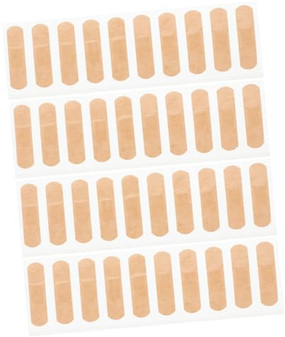 Parches Adhesivos para Heridas Impermeables y Transpirables, 40 Unidades | Tejido No Tejido Pu, Color Caqui, Cobertura Articular Mejorada, Uso Versátil y Simple Forma