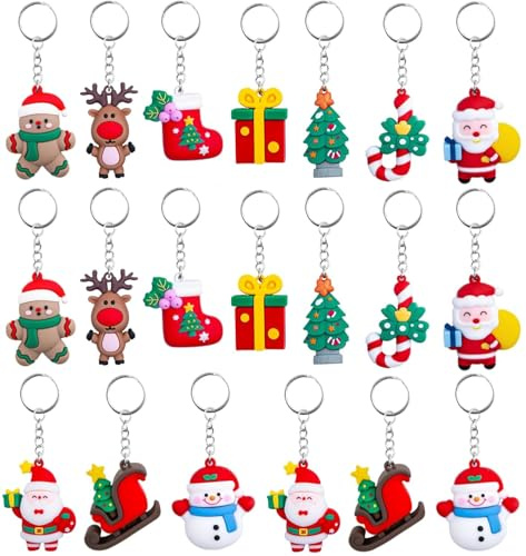 LATERN 3D Christmas Keychains 2