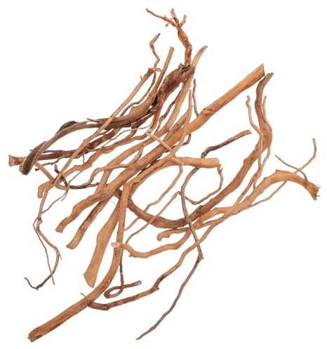 Toyvian Bois Flotté pour Aquarium et Décoration Naturelle Brindilles de Vigne et Branches Arbre pour Reptiles et Poissons Habitat Aquatique Bois