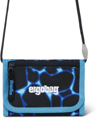 ergobag Brustbeutel | Für Kinder mit Kleingeldfach, Sichtfenster, Klettverschluss und Umhängeband, ideal für Ausflüge, Schule und unterwegs