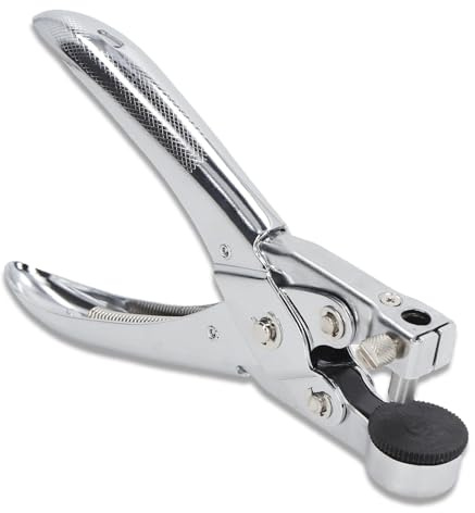 Perforatore per carta a un foro, 16,5x9x4,5 cm/6,5x3,5x1,8 pollici Perforatore per carta a un foro con impugnatura comoda Pinza per perforazione AirHole portatile ad alta durezza