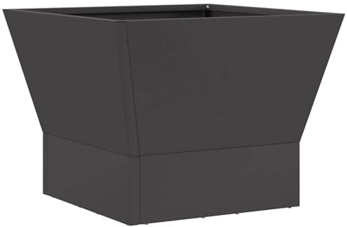 Braciere per esterno camino da giardino, barbecue portatile a legna e gas, design elegante facile da pulire, materiali resistenti, dimensioni 40 x 40 x 35 cm, perfetto per patio balcone e serate all'a