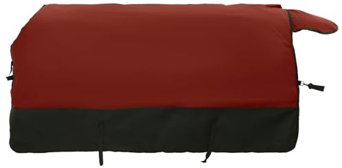 vidaXL Manta para Caballo Verde Oscuro y Negro 75 cm Poliéster, Manta Ecuestre Moderna, Cubierta de Invierno, Impermeable, Lavable, Caliente para tu Caballo