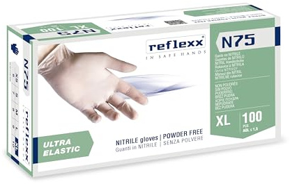 Reflexx Reflexx N75 Guanti monouso Unisex - Adulto (Pacco da 100)