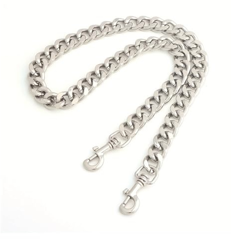 EWUHYFP Väskkedja Ersättningskedja för tjock väska, handtag för dam, gör-det-själv axelrem, tillbehör för, förlängningskedja för (silver, 30 cm)