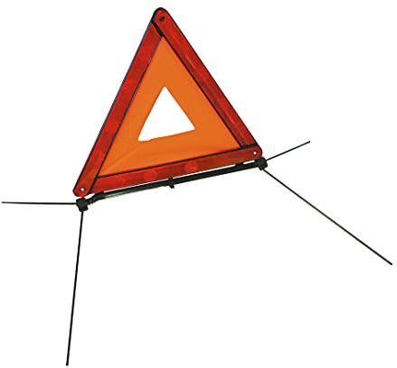 Turbocar - Triangle de signalisation Voiture - Triangle de présignalisation - Pieds tubulaires avec intérieur Souple obligatoire - Dimensions: 43 x 38 x 38 cm - Obligatoire en Europe - Résistant