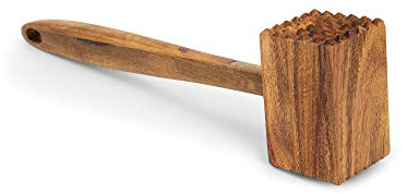 Ironwood 28984 Acacia Wood Meat Tenderizer, Brown