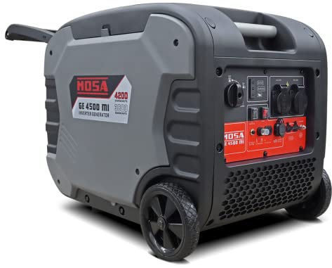 Generatore di Corrente Inverter Silenziato 4,2 kW Effettivo 3800W MOSA Avviamento Elettrico e Autoavvolgente GE 4500 MI