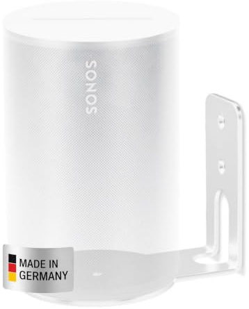 SX-Concept® - Era 100 - Soporte de pared para Sonos Era 100 | Variante recta | Ahorra espacio | Fabricado en Alemania blanco