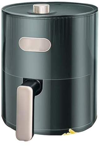 Single Drawer Air Fryer 6 Smart Programs And Dishwasher Safe Basket White Green 4L Voltage 220V Energy Saving Oil Free Electric Fryer.(Green)