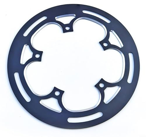 Snowchecking Aluminum Bike Chain Guard Protector Ring Cover For BCD 130Mm Compatible With 50-54T Single Chainring System(Black)