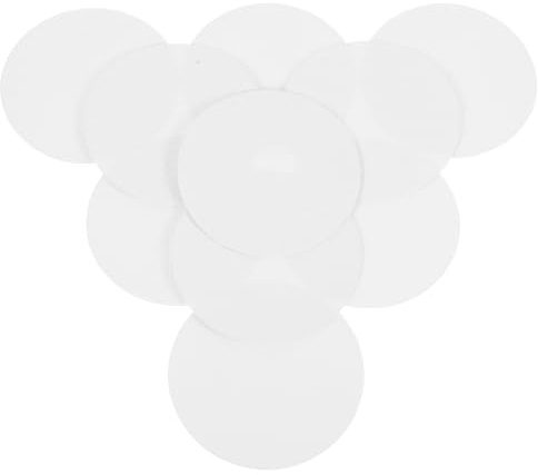 Mobestech Effective Safety Accessories 10pcs White Anti-slip Stickers and Peva Non-slip Discs 10cm round Easy to Apply for Bathtubs and Showers for Slippery Surface