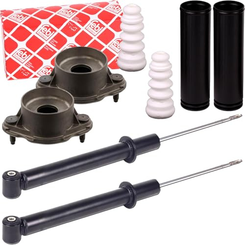 2x Gasdruck Stoßdämpfer + Febi Domlager hinten