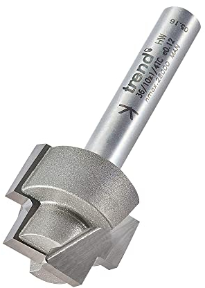 Trend Professional 13mm Rebater Strip Recesser Router Cutter Bit, 1/4 Inch Shank, 13mm Cut Diameter, 19mm Cut Length, 10mm Lower Rebate, 36/10X1/4TC
