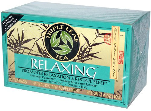 Chinese Medicinal Tea-Relaxing Herbal Tea Triple Leaf Tea 20 Bag
