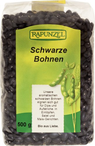 Rapunzel Bönor, svart, 2-pack (2 x 500 g) - Bio